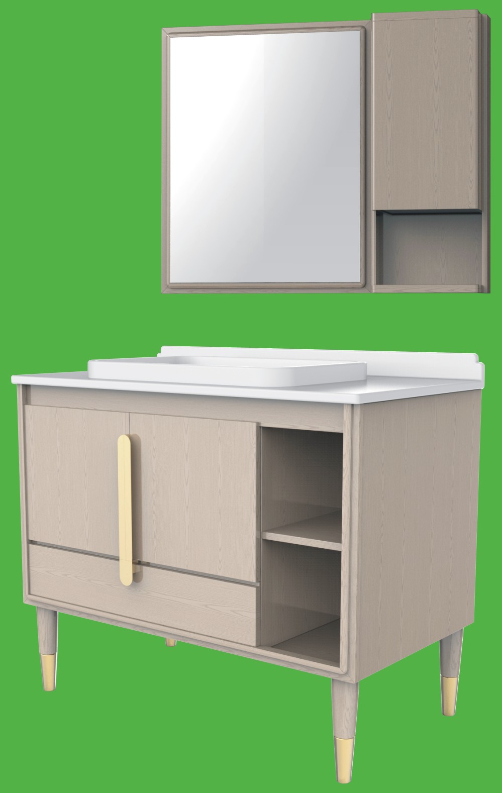 箭牌家居获得外观设计专利授权：“浴室柜（星睿系列）”