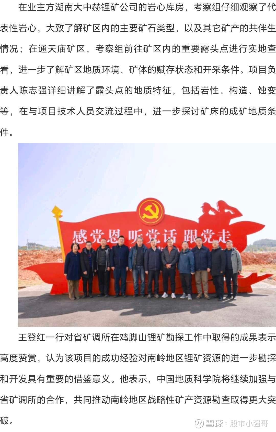 大中矿业:加达锂矿规划先不建设冶炼厂