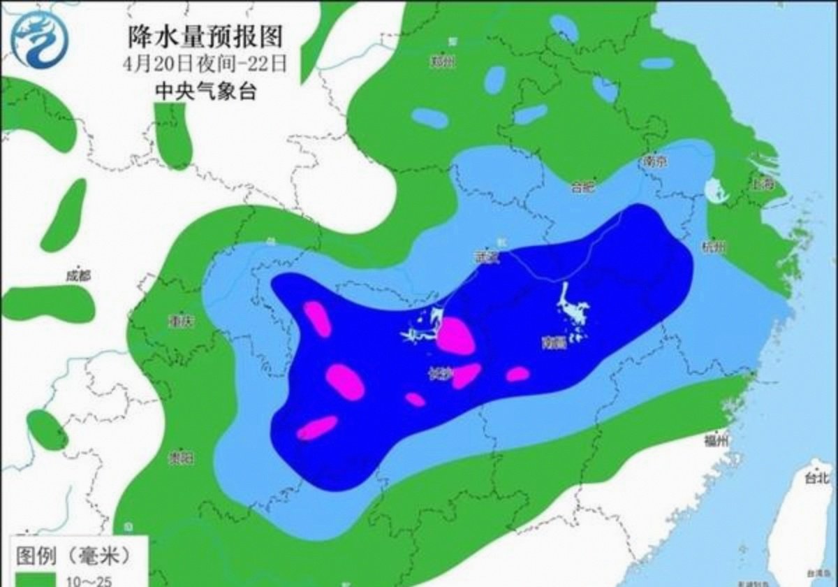 未来三天华西降雨不断今天仍有暴雨 江南华南闷热感仍将持续